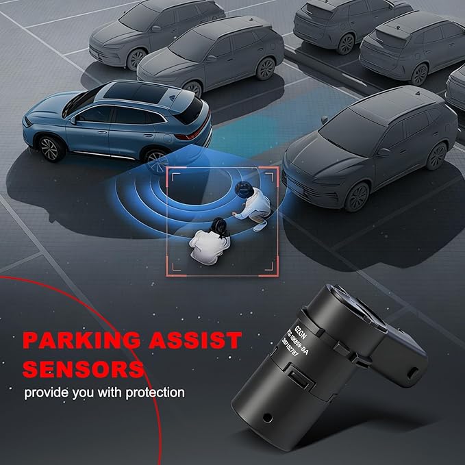 Parking Assist Sensor Compatible with Ford F150 F250 F350 F450 F550 E-150 E-250 Escape Explorer,Lincoln Navigator,Mercury Mariner,1 PCS Reverse Backup Bumper Rear Parking Sensors,OE#3F2Z15K859BA