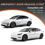 Emergency Door Release Strap for Tesla,Emergency Escape Handle for Tesla Model Y 2020-2026 & Model 3 2024-2026,Handmade Nylon