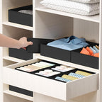 DIMJ Drawer Organizer Clothes - 18 Pack Closet Drawer Organizer Bins for Baby Clothes Storage, Fabric Dresser Organizer for N