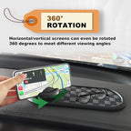 Universal Multifunction Anti-Slip Car Dashboard Mat, Rotatable Car Phone Holder Dashboard Pad with Temporary Parking Number N