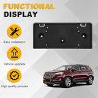 Front License Plate Frame Compatible with Ford Edge 2019 2020 2021 2022 2023 2024, Bumper License Frame Holder Mounting Brack
