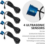 LCD Parking Sensor Kit - Displays Data on Original Screen, Easy Rear Installation, Compatible with All Camera Formats (AHD, C