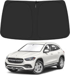 Windshield Sun Shade for 2015-2020 Merce-des Benz GLA Accessories, Foldable Window Sunshade Sun Visor Protector, Front Windshield Sunshade Sun Shield Blocks UV Rays Heat