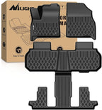 Nilight TPE Floor Mats for Chevy Traverse GMC Acadia 7 Seats 2024-2026 & Buick Enclave 7 Seats 2025 2026 All Weather Custom Fit Heavy Duty Floor Liners