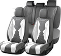 Coverado Car Seat Covers Full Set, Seat Covers for Cars, Front Seat Covers and Back Seat Cover Waterproof Leather Automotive 