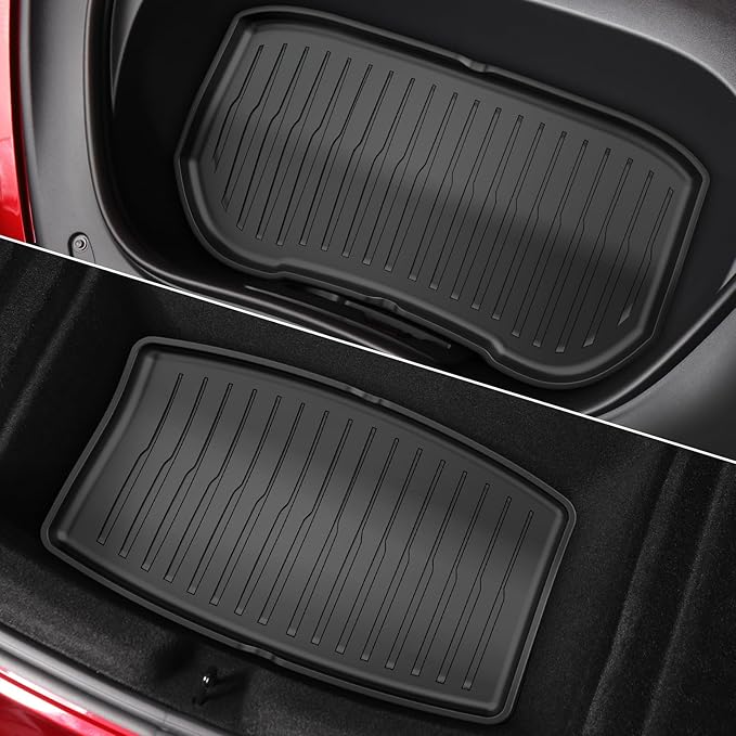 6PCS All-Weather TPE Floor Mats & Cargo Liner Set - Compatible with 2024-2026 Model 3 Highland/Standard | Custom Fit Anti-Slip Interior Protection