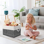 StorageTastic Storage Bin,Collapsible Storage Basket For Organizing,Large Storage Boxes With Rope Handles,Storage Containers,