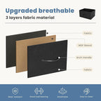 DUMOS Dresser for Bedroom, 10 Storage Drawers, Wide Fabric Closet Chests Organizer Tower Furniture with Wooden Top Metal Fram