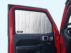 YelloPro Side Window Front Seat Reflective Sunshade Custom Fit for 2018 2019 2020 2021 2022 2023 2024 2025 2026 Jeep Wrangler, Unlimited JL, Sport, Sport S, Sahara, Rubicon 2 Door 4Dr (2pcs)
