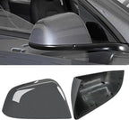 Jaronx Compatible with Tesla Model Y Side Mirror Cover 2020 2021 2022 2023, Rearview Door Wing Mirror Cover Cap Replacement for Tesla Model Y Accessories (Grey, Right)