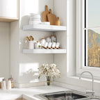 Fun Memories Wood Floating Shelves 16 Inch, 10 Inch Deep Shelves Wall Mount, Wall Shelves with Invisible Bracket, 16" Floatin