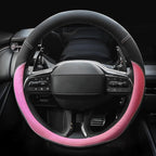 Valleycomfy Microfiber Leather Steering Wheel Cover Large-Size for F150 F250 F350 Ram 4Runner Tacoma Tundra Range Rover Model