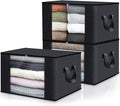 Fab totes Storage Bags,Clothes Blanket Storage Bins Foldable Closet Organizers with Reinforced Handle for Home Dorm Storage a