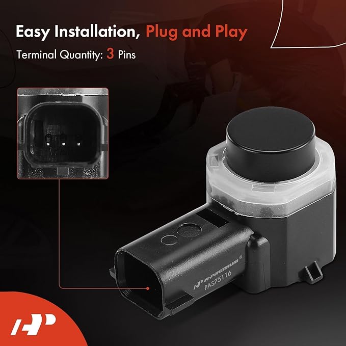 A-Premium 4-PC Reverse Backup Parking Assist Aid Sensor Compatible with Ford Models - F-150 F150 F-250/F-350/F-450/F-550 Supe