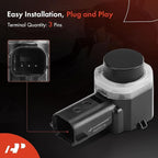 A-Premium 4-PC Reverse Backup Parking Assist Aid Sensor Compatible with Ford Models - F-150 F150 F-250/F-350/F-450/F-550 Supe