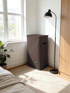 WTREE Laundry Hamper with Lid, Reinforced Sturdy Clothes Hamper with Anti-Puncture Base, Large Collapsible Laundry Basket wit
