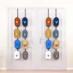 HapiRm Over Door Hat Rack - 4 Packs Metal Hanging Hat Organizer with 16 Hooks Design, Baseball Cap Hanger Organizer Storage H