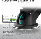 iOttie Easy One Touch Mini Dash & Windshield Car Mount Phone Holder || iPhone Xs Max R 8 Plus 7 Samsung Galaxy S10 E S9 S8 Plus Edge, Note 9 & Other Smartphones