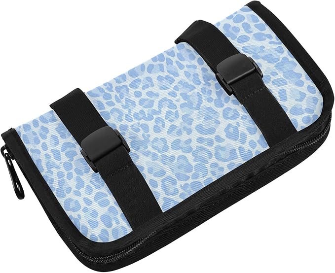 Car Tissue Holder Car Visor Organizer Tissue Box Holder for Car Sun Visor Organizer with Car Vehicle Accessories Essentials Interior for Women Men Sky Blue Leopard Print