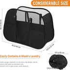 Collapsible Laundry Baskets with Easy Carry Handles, 95L Clothes Hamper for Storage, Foldable Laundry Basket Tear-proof, Larg