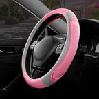 Road Comforts Car Steering Wheel Cover - Microfiber Leather Steering Wheel Wrap Sports 14.5-15 Inch Steering Wheel Cover Non-