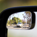 Blind Spot Mirrors for Cars - by Safe View Company - Change Lanes Confidently - Made from Real Convex Glass - Long Lasting - Easy Peel & Stick (Falcon), SVCBAME23