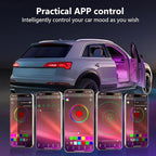 Led Car Lights Interior,Ambient Lighting Car Interior,Footwell Lighting for Car,APP Control 16 Million Colors Music Sync,DIY Mode Multicolor LED Interior Lights for Cars,Trucks,SUVs,12V Power