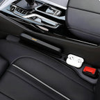 Car Seat Gap Filler Organizer Universal for Car SUV Truck Accessories Seat Gap Plug Blocker with Storage Slot Black 2 Pack