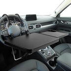 2 in 1 Steering Wheel Tray, Car Table with Phone Holder, Multifunctional Adjustable Car Trays for Eating, Universal Fit for Most Vehicles