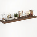 40 Inch Floating Shelves, 3D Textured Wood Grain, 40"x9.25"x1.5" Inch Deep Floating Shelves for Wall, Wooden Shelves for Bath