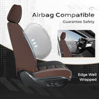 Coverado Car Seat Covers Full Set, Seat Covers for Cars, Front Seat Covers and Back Seat Cover Waterproof Leather Automotive 