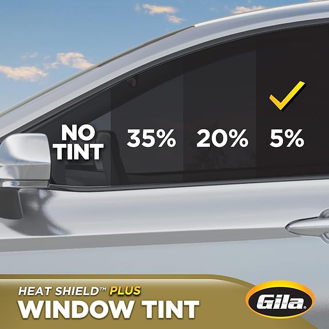 Gila Heat Shield Plus 5% VLT Window Tint, 2ft x 6.5ft