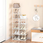 MHXW SXPN Bamboo Free Standing Shoe Rack Shelf Multi Tier Tall Wooden Stackable Shoes Rack Organizer for Closet Front Door En