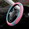 Road Comforts Car Steering Wheel Cover - Microfiber Leather Steering Wheel Wrap Sports 14.5-15 Inch Steering Wheel Cover Non-