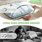 Mapambo Vacuum Storage Bags with -60000Pa USB Pump, 12 Pack Vacuum Seal Bags for Clothing Travel in 3 Sizes, Travel Vacuum Ba