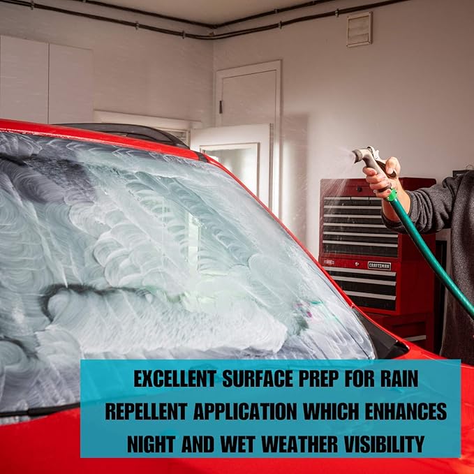 Invisible Glass 91411 Glass Stripper – Hard Water Spot Remover – Strips Coatings, Waxes, Oils & Road Film – Preps Windshields