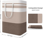 StorageRight Large Collapsible Laundry Basket Hamper with Easy Carry Handles，Freestanding Clothes Hampers for Laundry, Bedroo