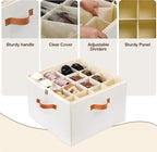 Shoe Organizer for Closet, Shoe Storage Boxes Fits up to 16 Pairs, Foldable Shoe Containers Bins Baskets with Adjustable Divi