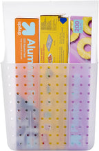 madesmart Over-Door Organizer, Storage for Aluminum Foil, Parchment Paper & Kitchen Wraps, Dual Divided Bins with Soft-Grip O