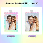 HIIXHC 2Pcs Car Picture Holder, Colored Car Visor Photo Clip, Magnetic Car Sun Visor Picture Holder for 3" Photos, Car Photo Holder, Car Visor Photo Frame for Car Accessories Interior Decor