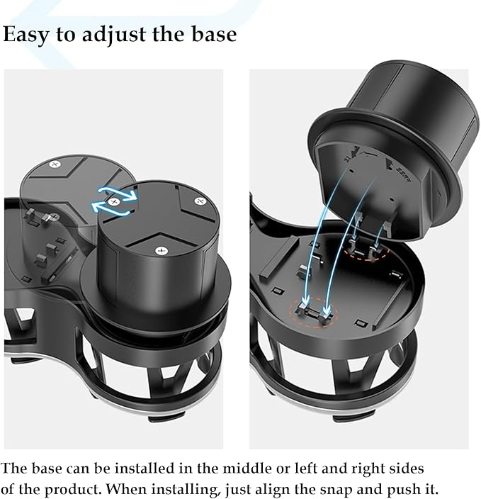 Adjustable Car Cup Holder Expander with Cup Diameter Less Than 2.55inches-fit cola Drink Cups Holder,2 in 1 cupholder for Cof
