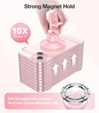 VICSEED for MagSafe Car Mount [Upgraded Strongest Magnet Power] Magnetic Phone Holder for Car Vent 360 Adjustable Magnetic Car Phone Holder Mount for iPhone 15 14 13 12 Pro Max Plus Mini, Pink