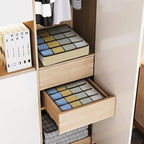 Joyoldelf Sock Drawer Organizer Divider Underwear Organizer 16-cell Fabric Dresser Drawer Organizers Storage Boxes for Socks 