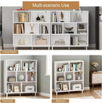 7 Cube Storage Organizer | Bookshelf with Legs|Wall Bookshelf| 3 Shelf Bookcase | -Cubic Storage Cabinet（Storing Books,Toys &