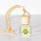 COOLGIRLCANDLES Solar Tuberose Coconut Milk Car Hanging Fragrance Oil Diffuser Car Air Freshener for Essential Oils, Long Las