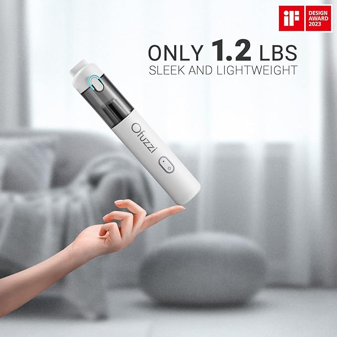 Ofuzzi H8 Apex Car Vacuum Cleaner, Portable Handheld Vacuum Cleaner with 12000Pa High Power, Ultra-Lightweight 1.2lbs, USB-C 