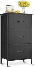 AODK Dresser for Bedroom Nightstand Small Dressers Chest of Drawers End Table for Living Room, Closet Dresser with 3 Storage 