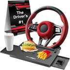 Universal Adjustable Car Steering Wheel Tray, Portable Desk for Eating, Working, Gaming, Scratch-Resistant Lightweight Design