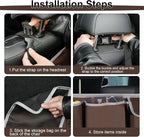 UYYE Trunk Hanging Organizer, Backseat Storage Bag, Collapsible Car Interior Accessories with 4 Pockets & 2 Mesh Pouches for