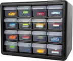 Akro-Mils 16-Drawer Plastic Drawer Storage Cabinet for Garage Organization, Beads, Makeup Organizer, Building Bricks Storage,
